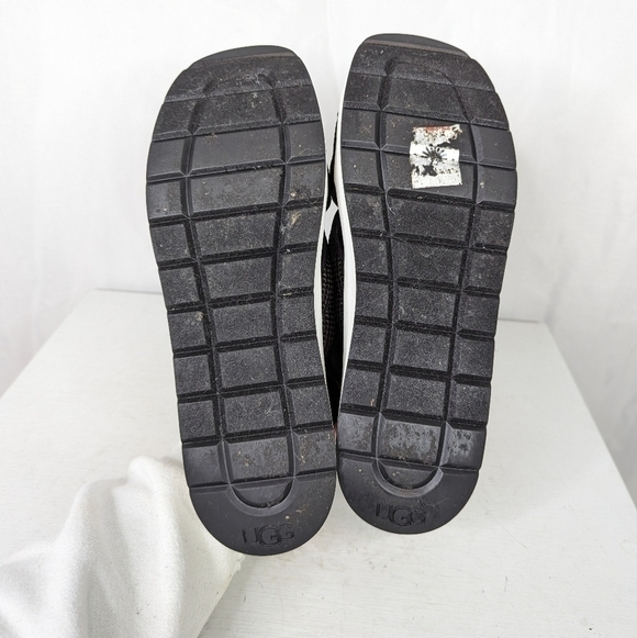 Ugg Nella Black Mesh Strappy Criss Cross Sandals - Picture 6 of 8